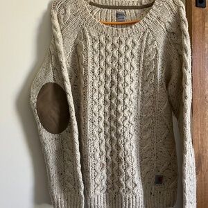 Carhartt Cable Knit Elbow Patch Sweater